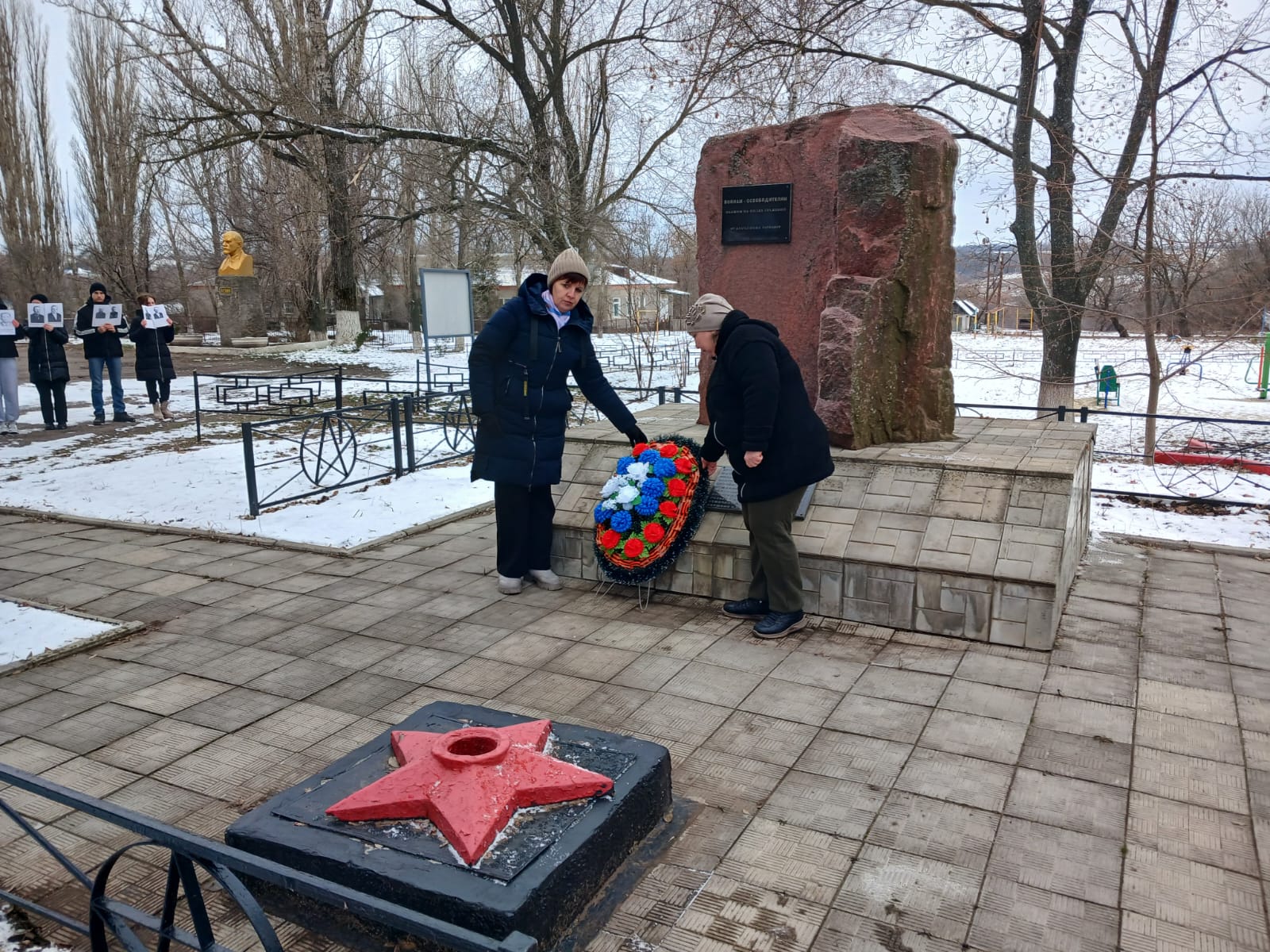 В с.Шрамовка состоялся митинг посвященный  82-ой годовщине освобождения от немецко- фашистских захватчиков.